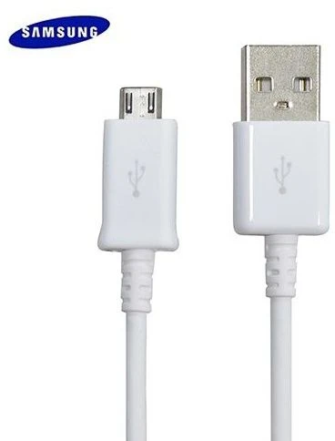 Samsung ECB-DU4EWE universalus mikro USB duomenų ir įkrovimo laidas 1,5 m baltas (OEM)