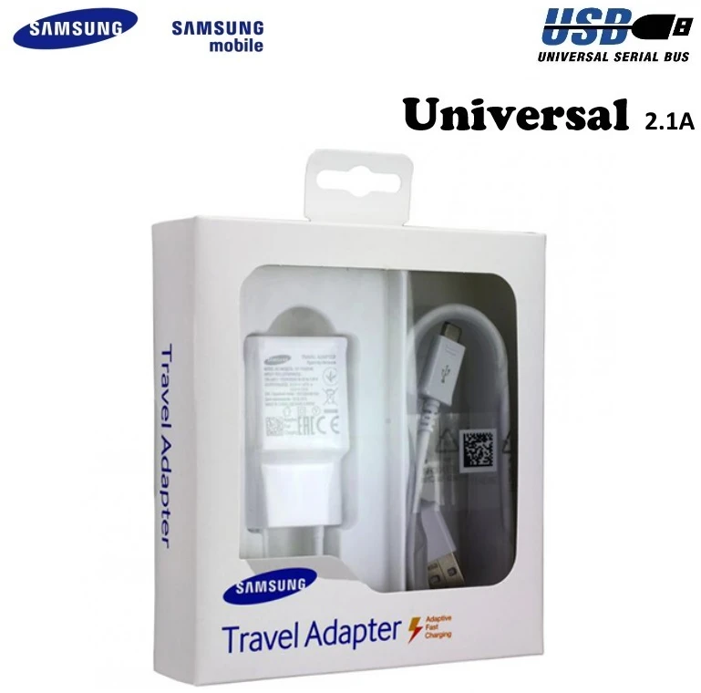 Samsung kelioninis įkroviklis TA20EWEU microUSB 2A (Baltas)