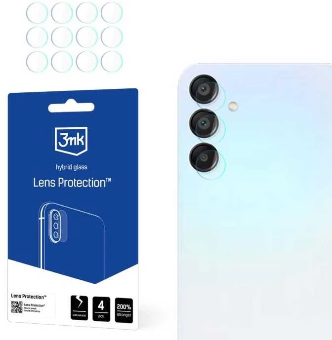 3MK objektyvo apsauga Samsung A15 5G kameros objektyvo apsauga 4 vnt.