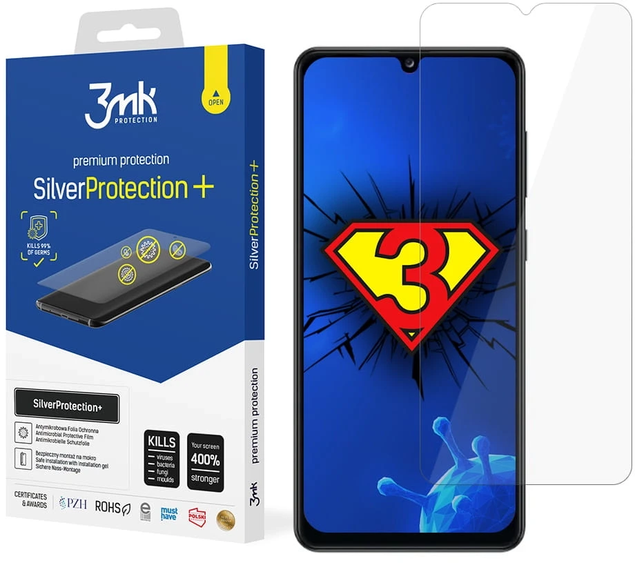 LCD apsauginė plėvelė 3mk Sidabrinis Protection+ Samsung A325 A32 4G