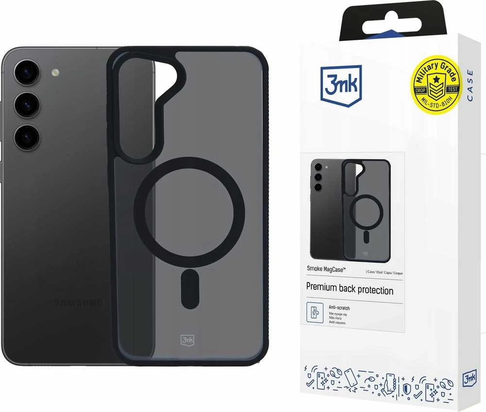 3MK Smoke MagDėklas Samsung S23 5G S911