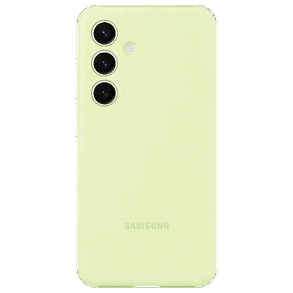 Dėklas „Samsung Galaxy S24+“ silikoninis dangtelis šviesiai žalias