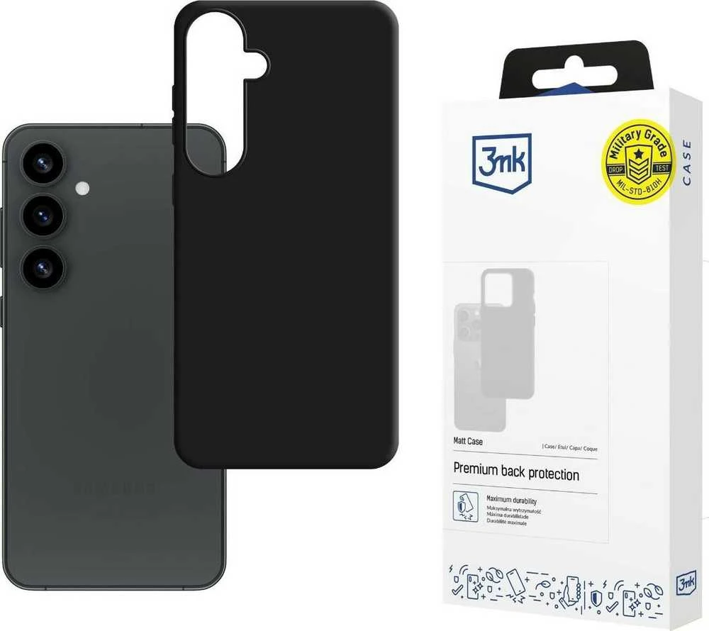 Dėklas 3mk Matt Case Samsung S931 S25 juodas