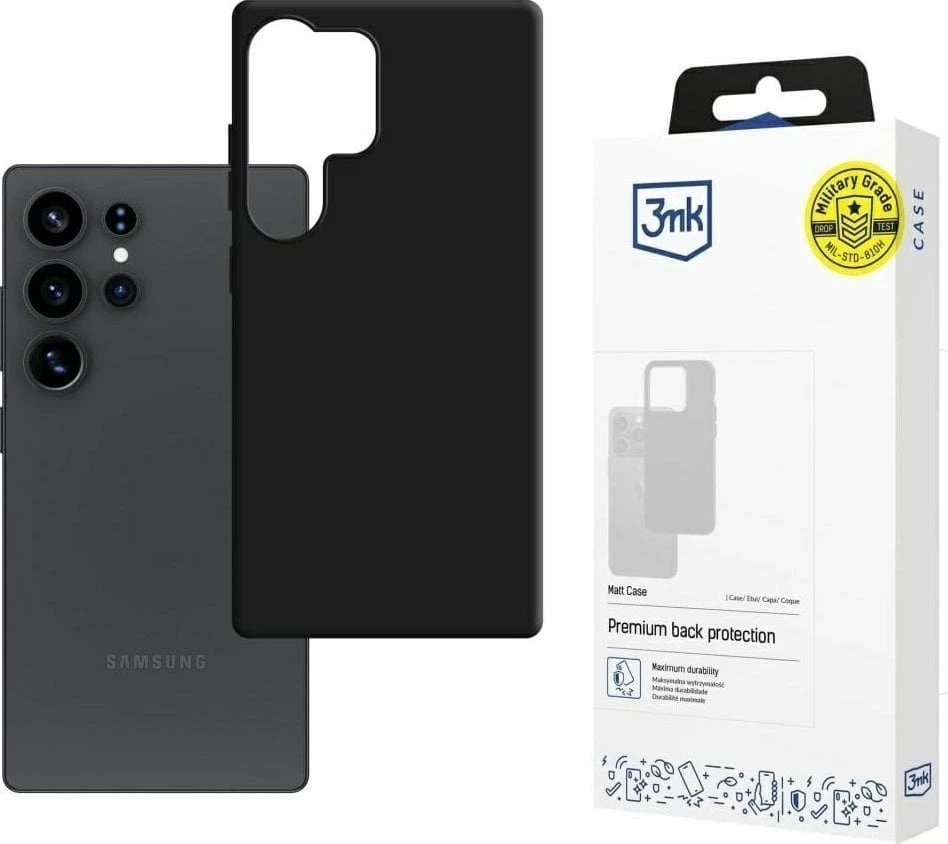 Dėklas 3mk Matt Case Samsung S938 S25 Ultra juodas