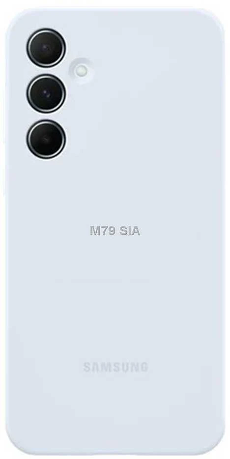 PA556TLEGWW Silikoninis dėklas, skirtas Samsung Galaxy A55 Light Mėlyna (Light Mėlyna)