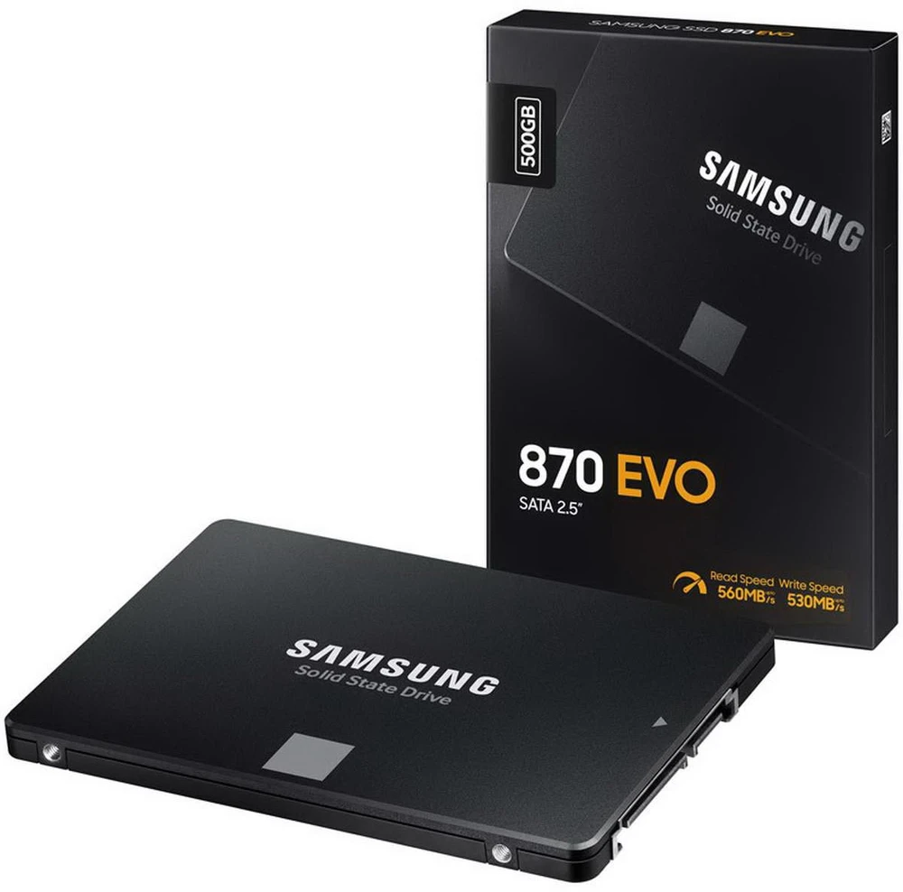 Kietasis vidinis diskas Samsung SSD 870 EVO SATA III 2.5 inch, Juodos spalvos