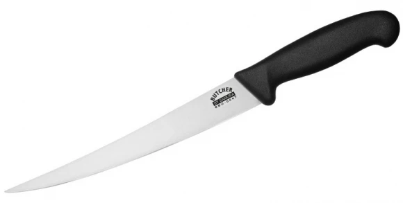 SAMURA BUTCHER virtuvinis pjaustymo peilis 223 mm – profesionalus trumpas sliceris, aštrus ir ilgaamžis