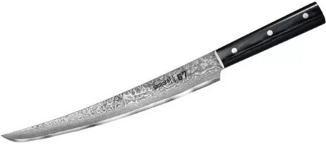 Samura DAMASCUS 67 Universalus virtuvinis pjaustymo peilis Tanto 230 mm