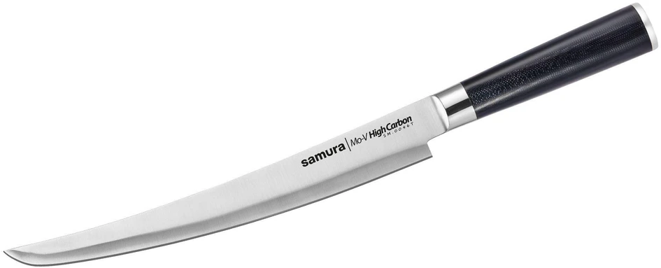 Samura MO-V universalus pjaustymo peilis TANTO 9"/230mm iš AUS 8 japoniško plieno 59 HRC