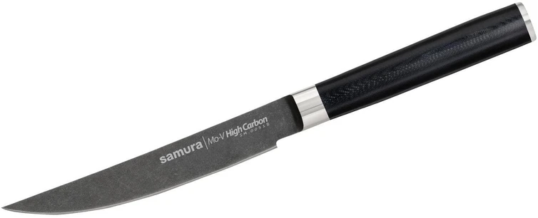 Samura MO-V Stonewash Steak peilis 5,0''/120 mm iš AUS 8 japoniško plieno 59 HRC