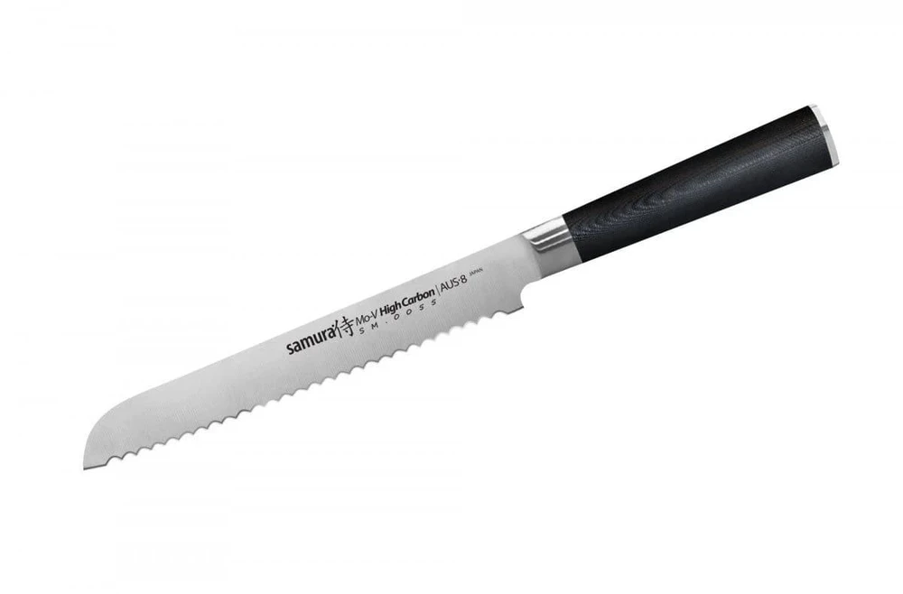Samura MO-V universalus duonos peilis 9"/230 mm iš AUS 8 japoniško plieno 59 HRC