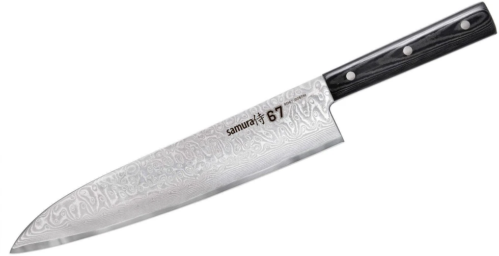 Damasko plieno Šefo peilis Samura 24 cm SD67-0087M