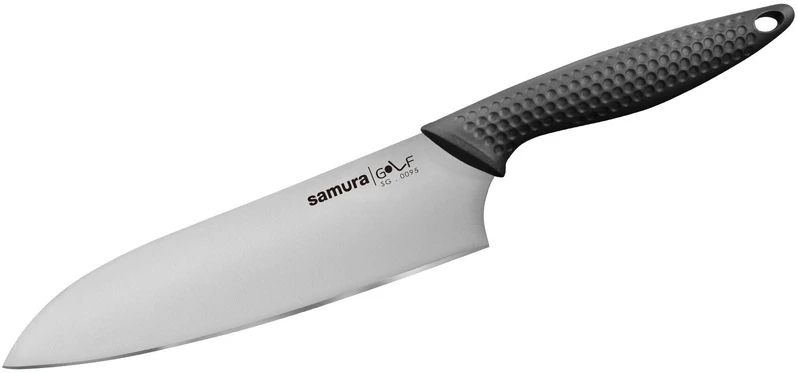 Samura Golf universalus virtuvės Santoku peilis 180mm iš AUS 8 Japoniškas plienas 58 HRC