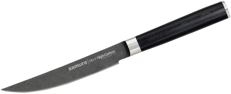Samura MO-V Stonewash Steak peilis 5,0''/120 mm iš AUS 8 japoniško plieno 59 HRC