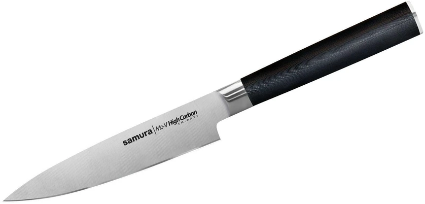 Samura MO-V universalus virtuvės peilis 5"/125 mm iš AUS 8 japoniško plieno 59 HRC