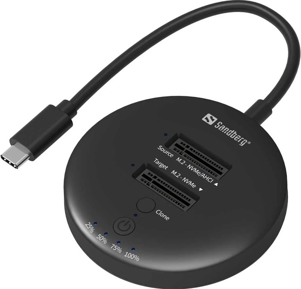 Doko stotelė Sandberg USB3.2 Cloner Dock for NVMe