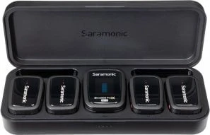 Saramonic Blink 500 Pro B8 2,4 GHz 4 kanalų belaidžio mikrofono sistema su dėklu ir integruotu įrašymu
