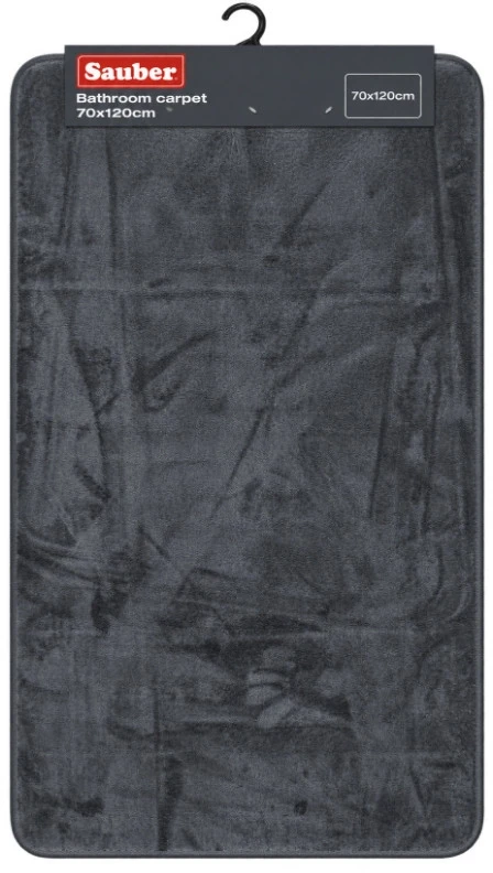 Sauber Vannas istabas paklājs 70x120cm tumši pelēks