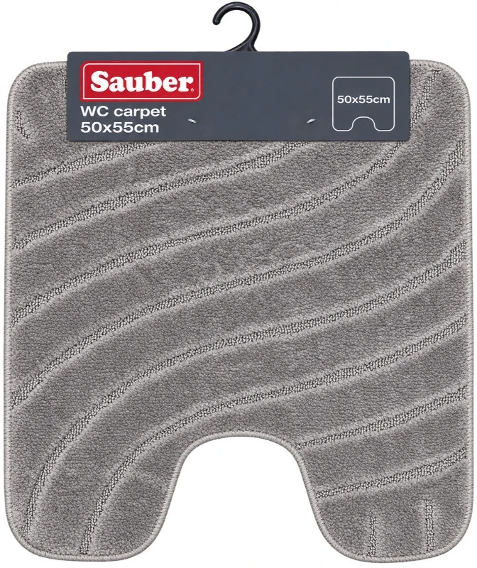 Sauber WC paklājs 50x55cm pelēks