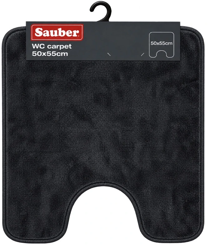 Sauber WC paklājs 50x55cm tumši pelēks