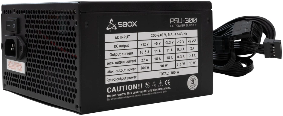Sbox maitinimo šaltinis-300 / ATX-300W