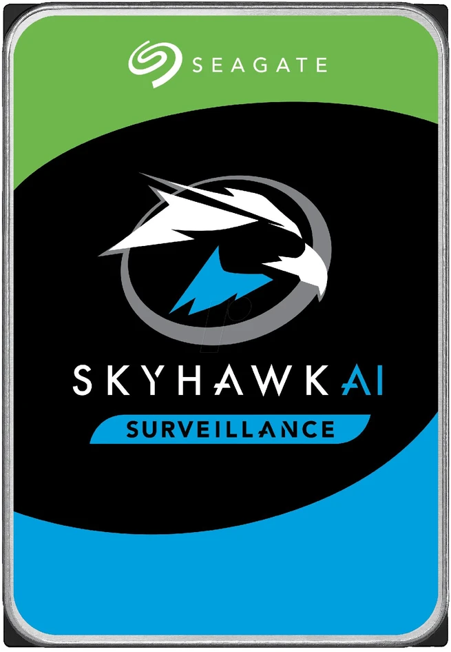 „SEAGATE“ stebėjimo dirbtinio intelekto „Skyhawk“ 8 TB kietasis diskas SATA 6 Gb/s 256 MB talpykla 8,9 cm 3,5 colio