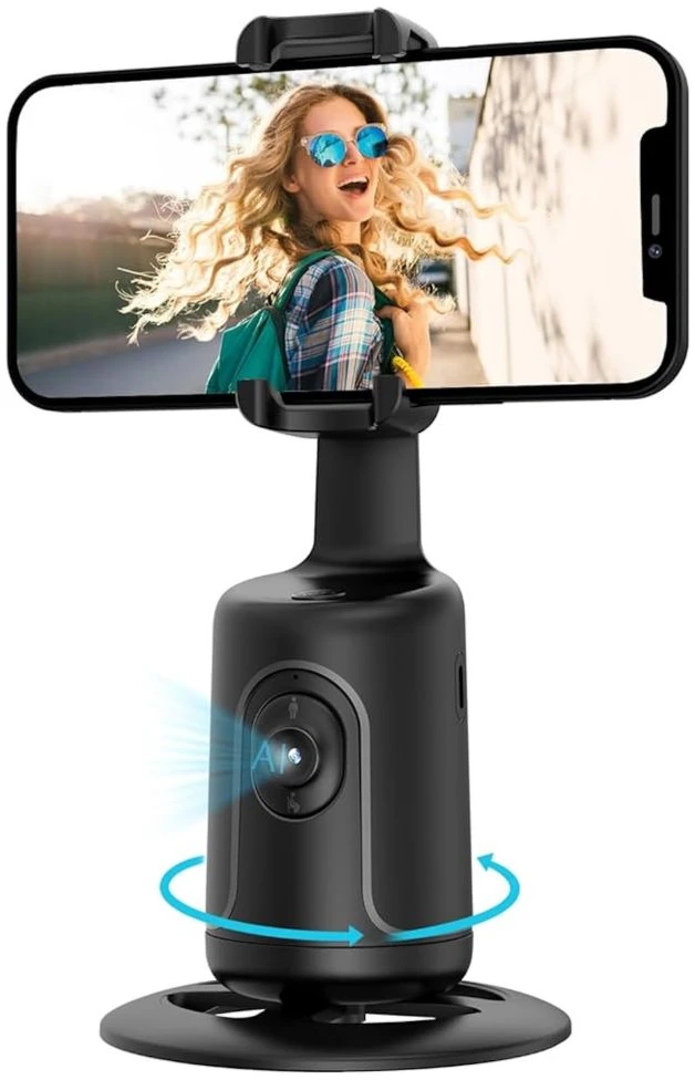 Iwear Elight P01 Auto Sejas 360 grādu auto izsekošanas Selfie Statīvs ar Viedtālruņa Fiksāciju Melns