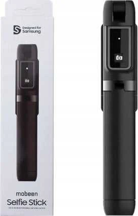 Samsung C&T selfie stick + trikojis su Bluetooth nuotolinio valdymo pulteliu juodas