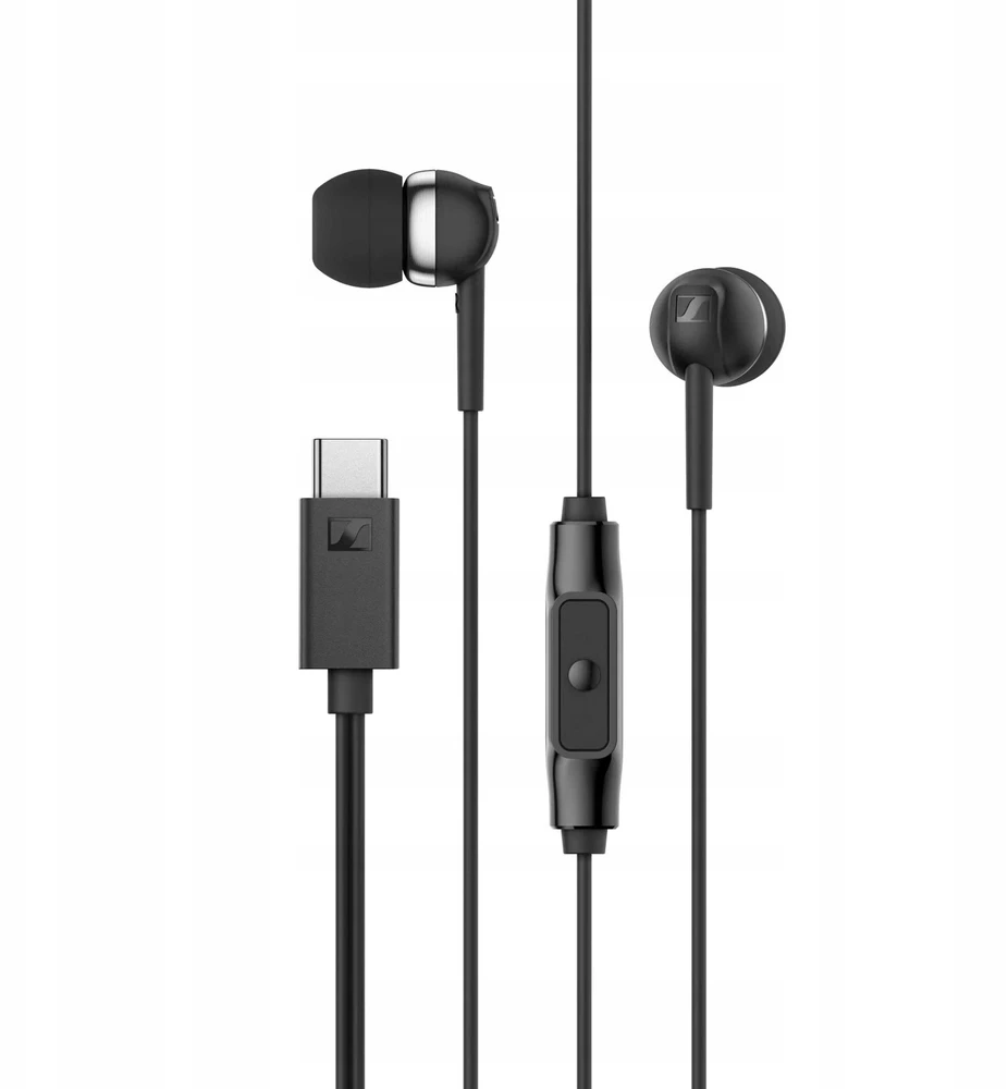 su laidu ausinės USB-C Sennheiser CX 80U juodas