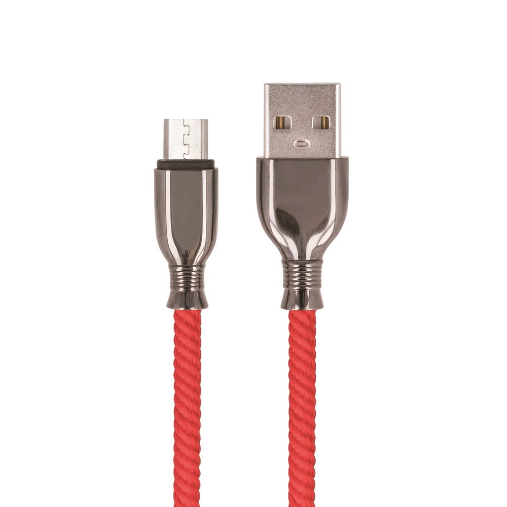 TelForceone Setty kabelis USB - microUSB 1,0 m 3A FC-M raudonas - be pakuotės