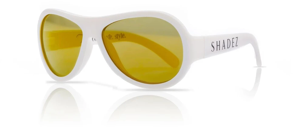 47 Brand SHADEZ Classic Baltas Junior vaikiški akiniai nuo saulės 3-7 metams SHZ 11