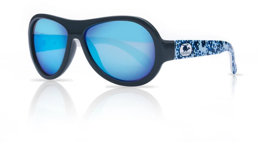 Akcija! SHADEZ Designer Helicopter Camo Mėlyna Junior bērnu saules brilles 3-7 gadi