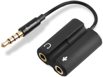 Sharkoon PMP35/TRRS (CTIA) IKI 2X 3.5MM ADAPTERIS