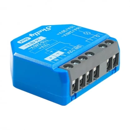 Shelly 1 Gen4 1 kanalo relė 16A (WiFi, Bluetooth, Zigbee, Matter)