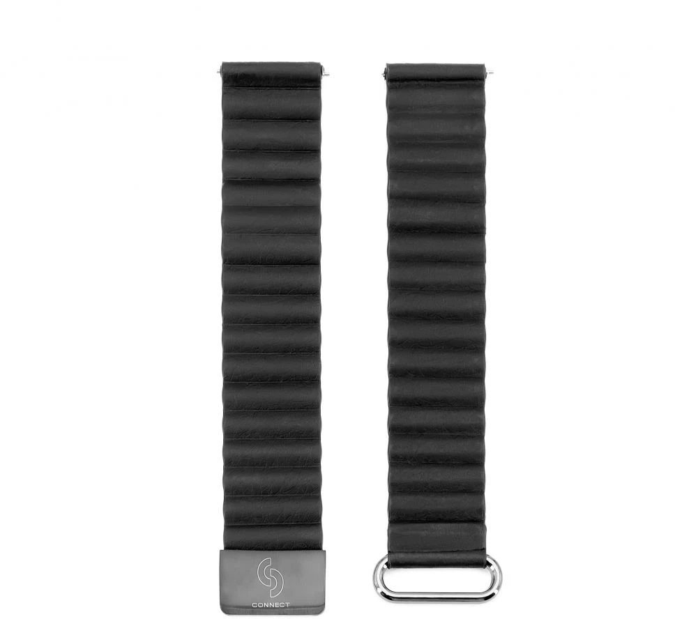 Araree Connect 20mm kortikālā aizmugurējā sprādze magnētiskā sūkņa pulksteņu siksnas (130mm M/L) melna
