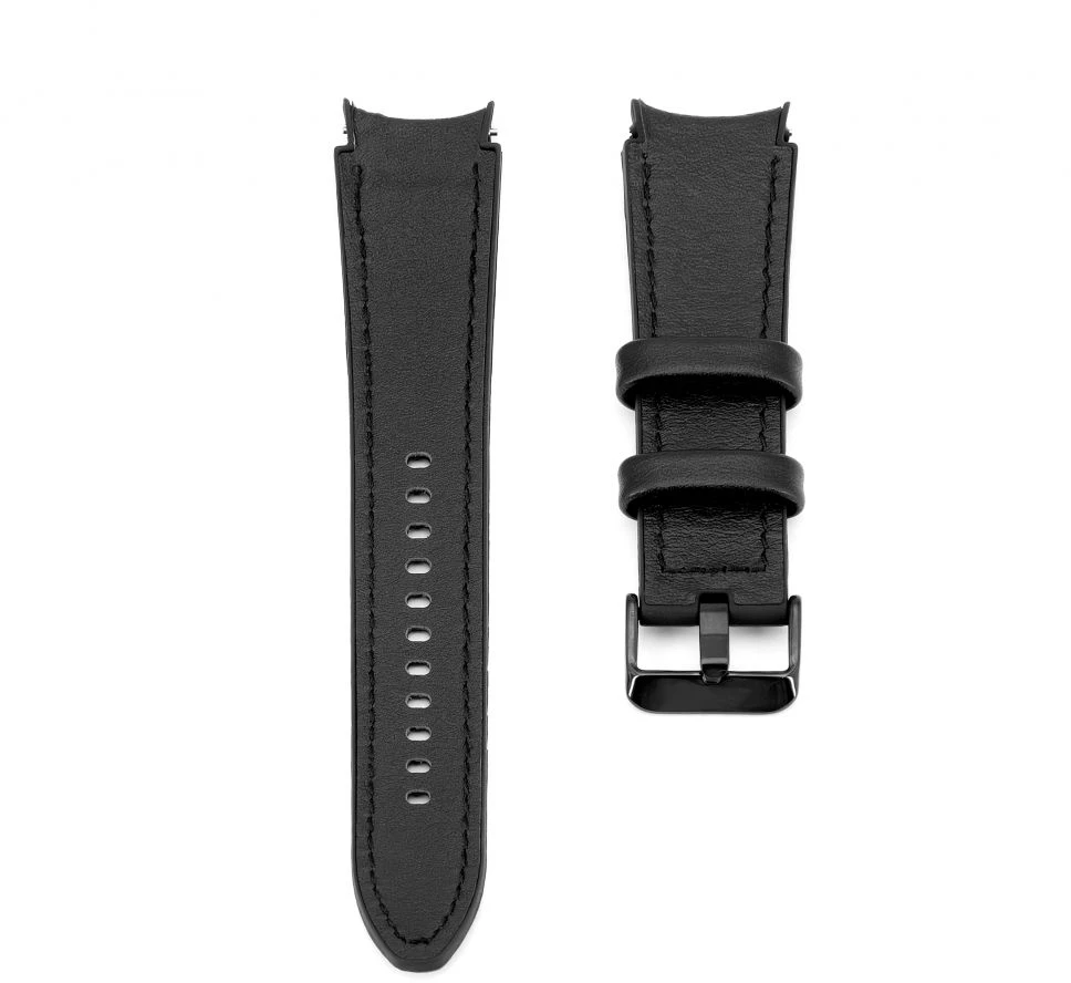 Araree Connect 20mm Silikona Pārvietojamā Ādas Pulksteņa Siksna (130mm M/L) Melna
