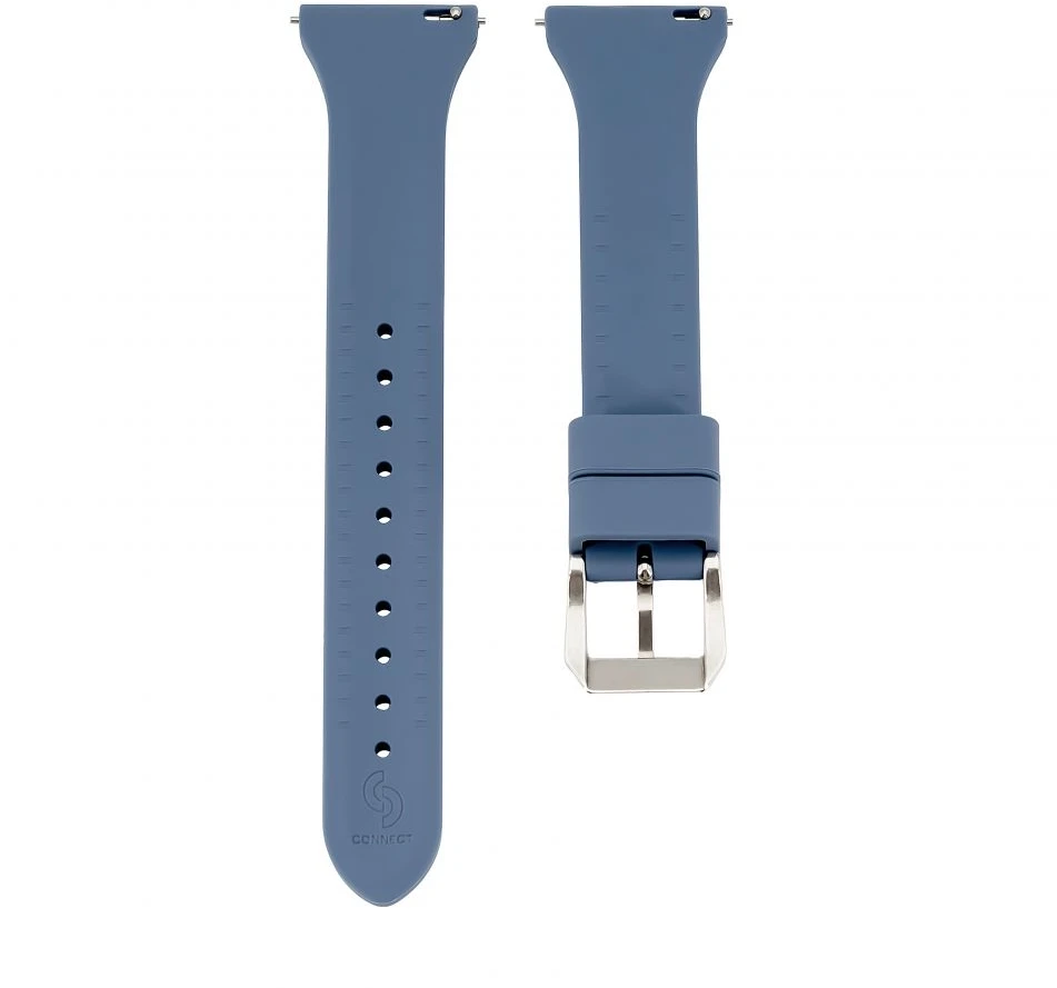 Araree „Connect“ silikoninis diržas su T formos sagtimi, juodas, 20 mm (M/L 130 mm), mėlynas