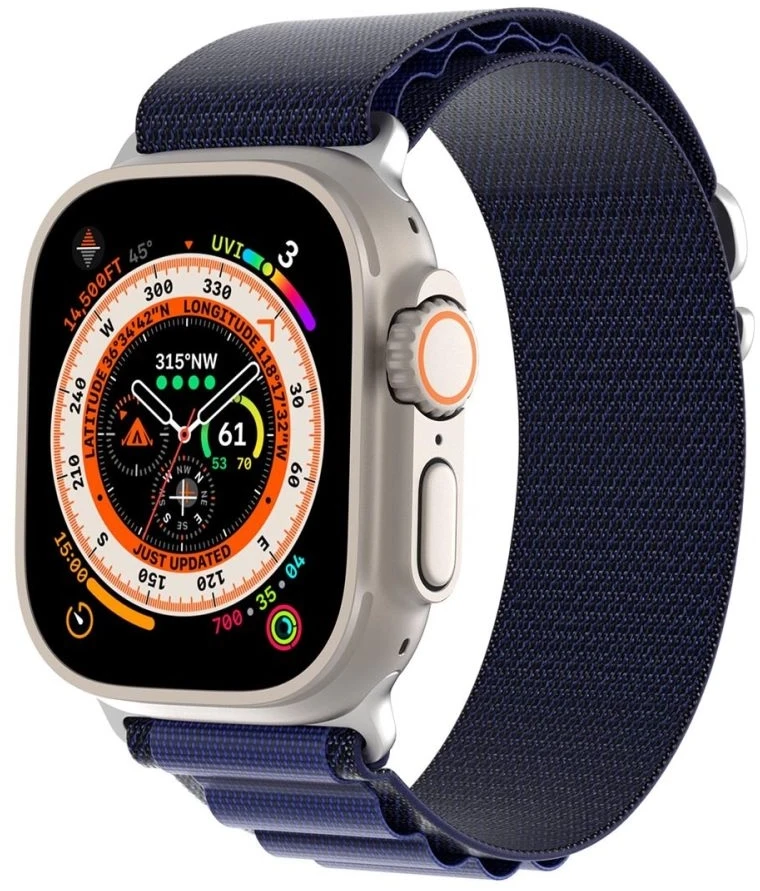 Dux Ducis Priedai do smartwatchy Dirželis Dux Ducis Apple Buckle Sport Band for Apple Watch 42/44/45/46/49MM Navy