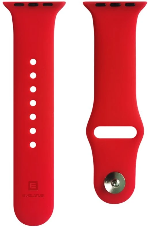 Evelatus Dirželis Apple Watch 42/44/45 mm silikoninės kilpos laikrodžio dirželiai (140 mm M/L) Raudona EVEAPPAW42SR