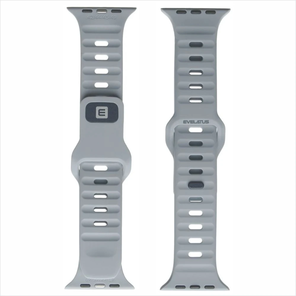 Evelatus Siksniņa Evelatus Evelatus Watch 38/40/41 Sport Silicone Loop Gray EVEAPP38SSLGG