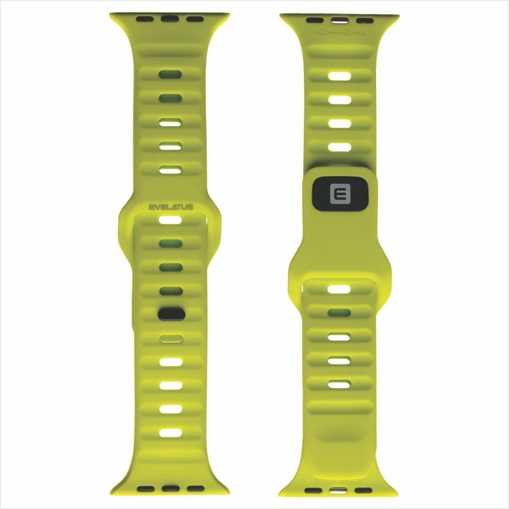 Evelatus Priedai do smartwatchy Siksniņa Watch 42/44/45 Sport Silicone Loop Ultra Geltona (EVEAPP42SSLUY)