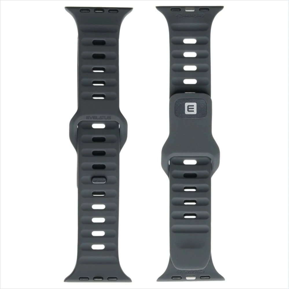 Evelatus Priedai do smartwatchy Siksniņa Watch 42/44/45 Sport Silicone Loop Anthracite Gray (EVEAPP42SSLAG)