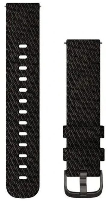Išmaniojo laikrodžio Garmin greitai atsegamas nailoninis dirželis, Juodos spalvos, 20mm