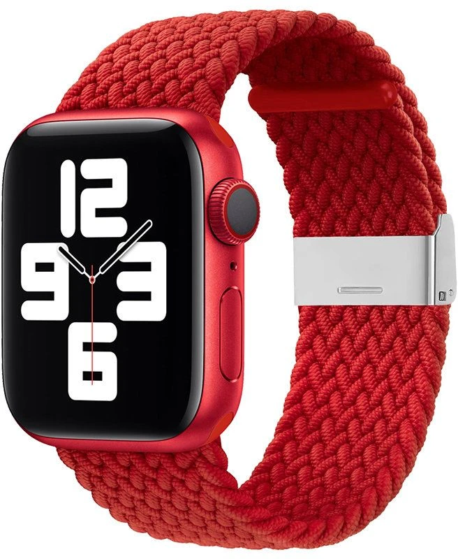 Išmaniojo laikrodžio Apple 2/3/4/5/6/7/SE pintas  Hurtel dirželis, Raudonos spalvos, 40/41/38mm
