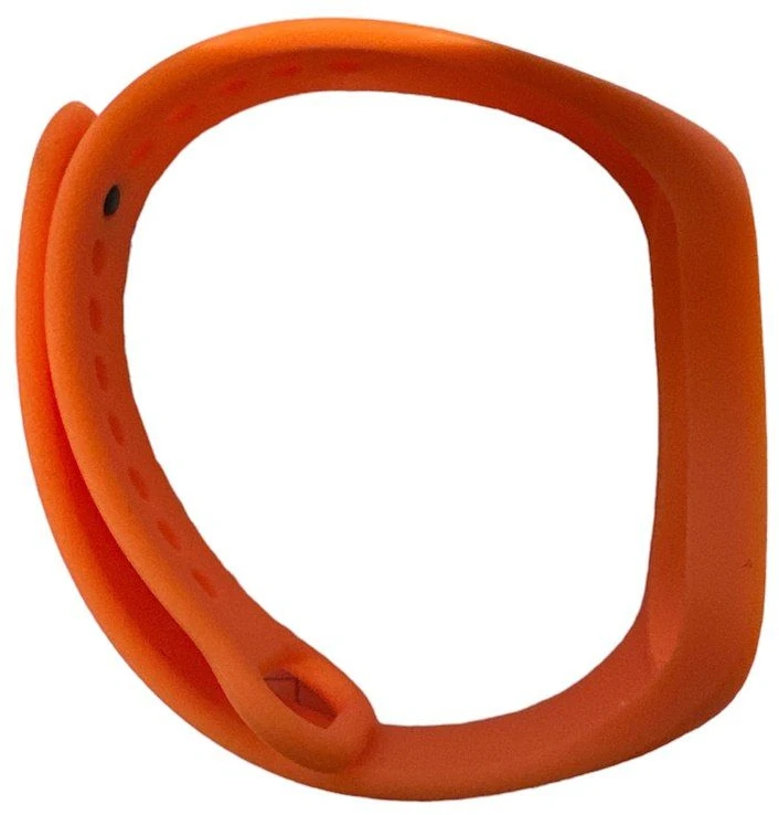 iLike iWear universalus silikoninis dirželis išmaniųjų apyrankių modeliams – SM6 SM7 SM8 (18x250mm) Oranžinė
