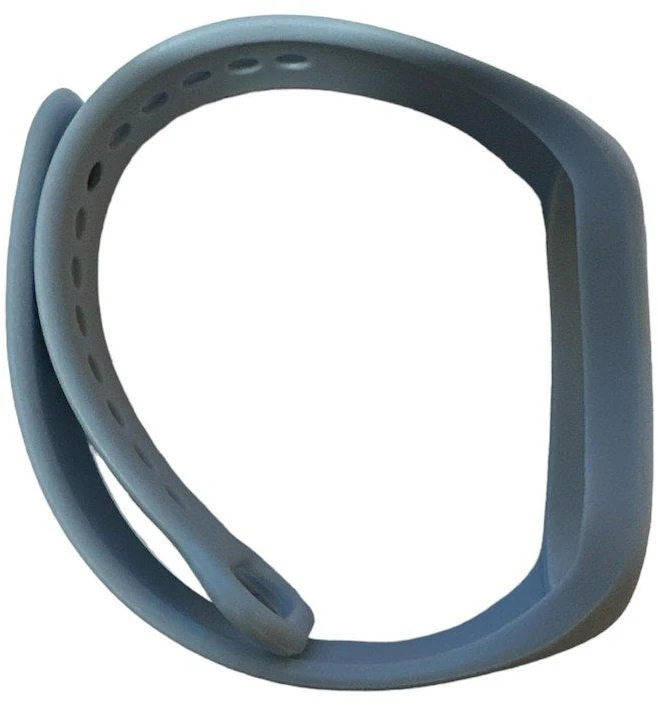 iLike iWear universalus silikoninis dirželis išmaniųjų apyrankių modeliams – SM6 SM7 SM8 (18x250mm) Šviesiai mėlynas