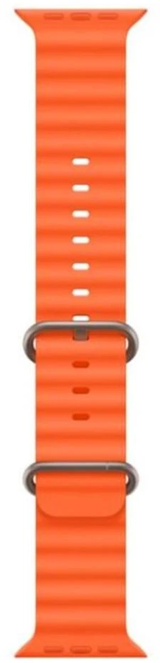 iWear Dirželis S1 Griovuotas Minkštas Siliconinis 20mm Dirželis Apple Watch 49mm / 45mm / 44mm / 42mm Oranžinis IW-S1-OR