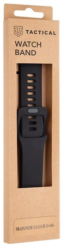 Tactical Dirželis Apple Watch 42mm / 44mm Silicone Band with Buckle Juodas TWA42/44BB