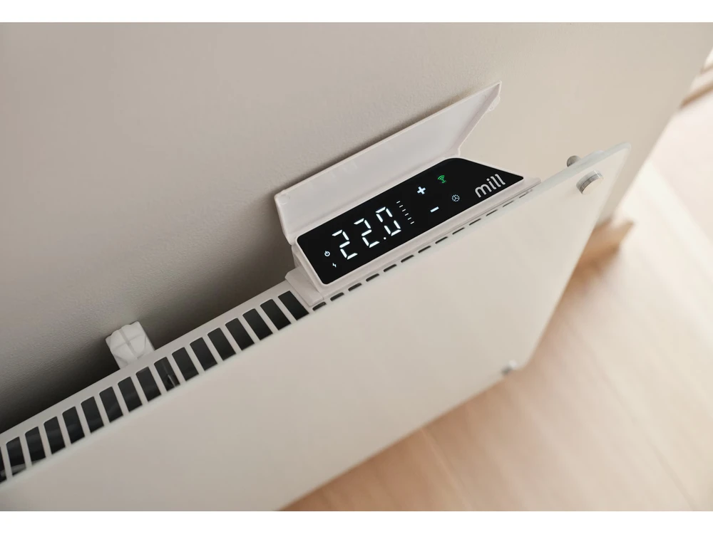 Šildytuvas Mill GL1300WIFI4 | Glass Smart WiFi | 1300 W | Tinka 15-19 m² patalpoms | IPX4 | Wifi+App valdymas | Baltas