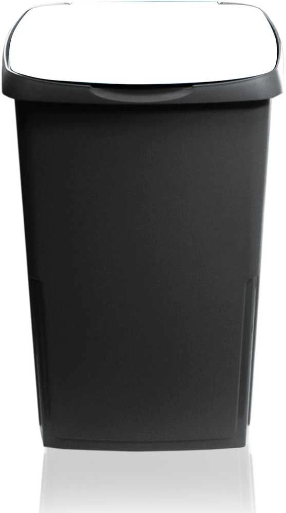 Style Šiukšliadėžė Eco Solution 45L 37x36x53 5cm tamsiai pilka/balta 8000303314547